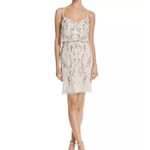 Adrianna Papell Embellished Blouson Dress